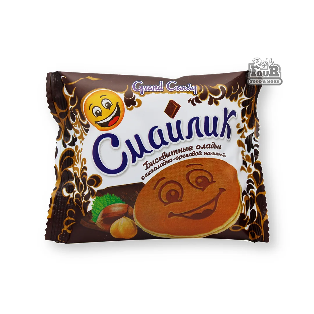 Sponge pancakes "Grand Candy Smiley" with chocolate-nut filling 40g